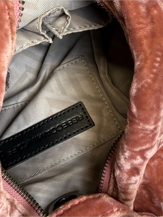 REBECCA MINKOFF MEDIUM VELVET JULIAN PINK BACKPACK $245 Travel Organizer Purse main image 12